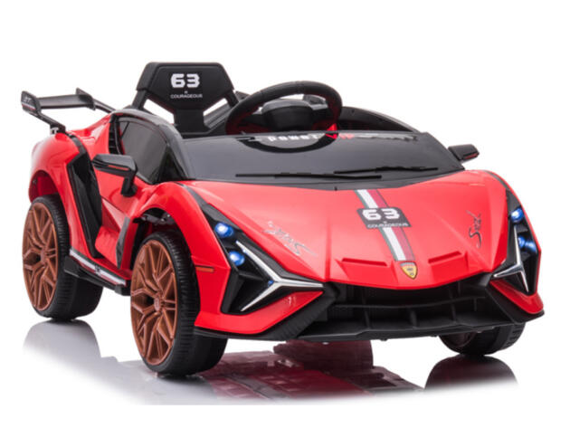 Παιδικό Ηλεκτροκίνητο Αυτοκίνητο Μονοθέσιο Τύπου Lamborghini 12 Volt Κόκκινο