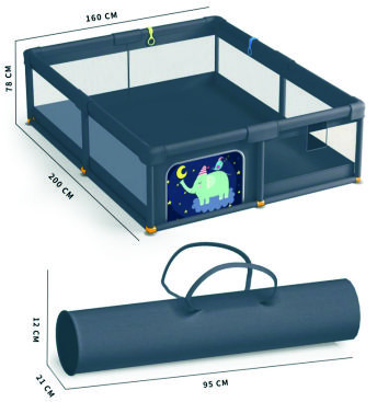 005.104F ΠΑΙΔΙΚΟ ΠΑΡΚΟ 160χ200χ78 CM