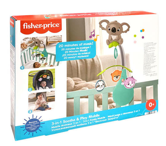 FISHER PRICE ΦΟΡΗΤΟ ΠΕΡΙΣΤΡΕΦΟΜΕΝΟ ΜΕ ΖΩΑΚΙΑ 3 ΣΕ 1