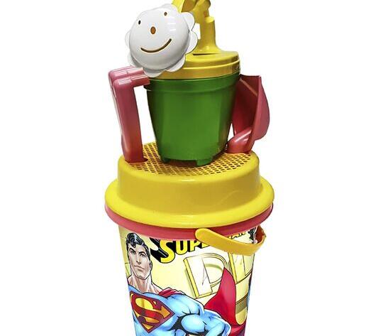 Κουβαδάκι Ποτιστήρι Superman σετ=5τεμ Φ17cm