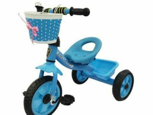Τρίτροχο Ποδήλατο Μπλε Μεταλλικό